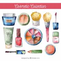 Free vector beauty accessories set