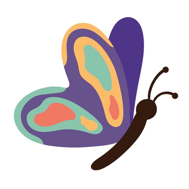 Free Vector beauty butterfly insect