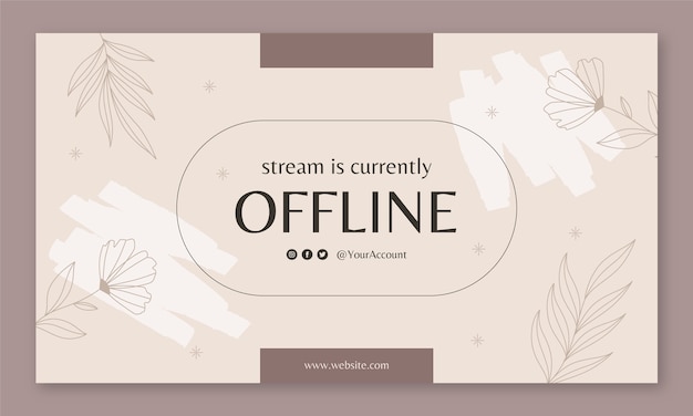 Free vector beauty concept twitch background