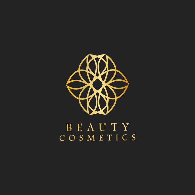 Beauty cosmetics design logo vector