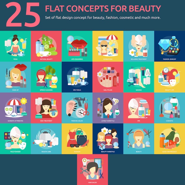 Free vector beauty designs collection