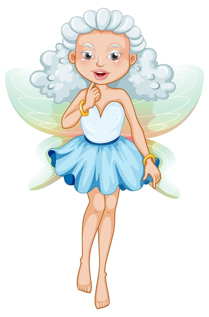 Free vector beauty fairy on a white background