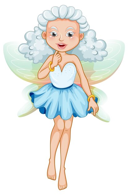 Beauty fairy on a white background