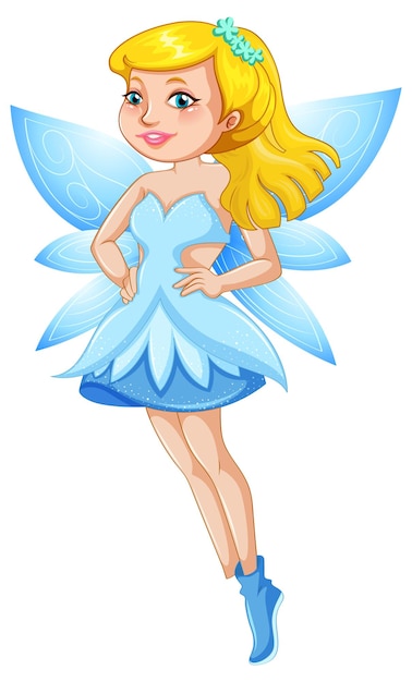 Free vector beauty fairy on a white background