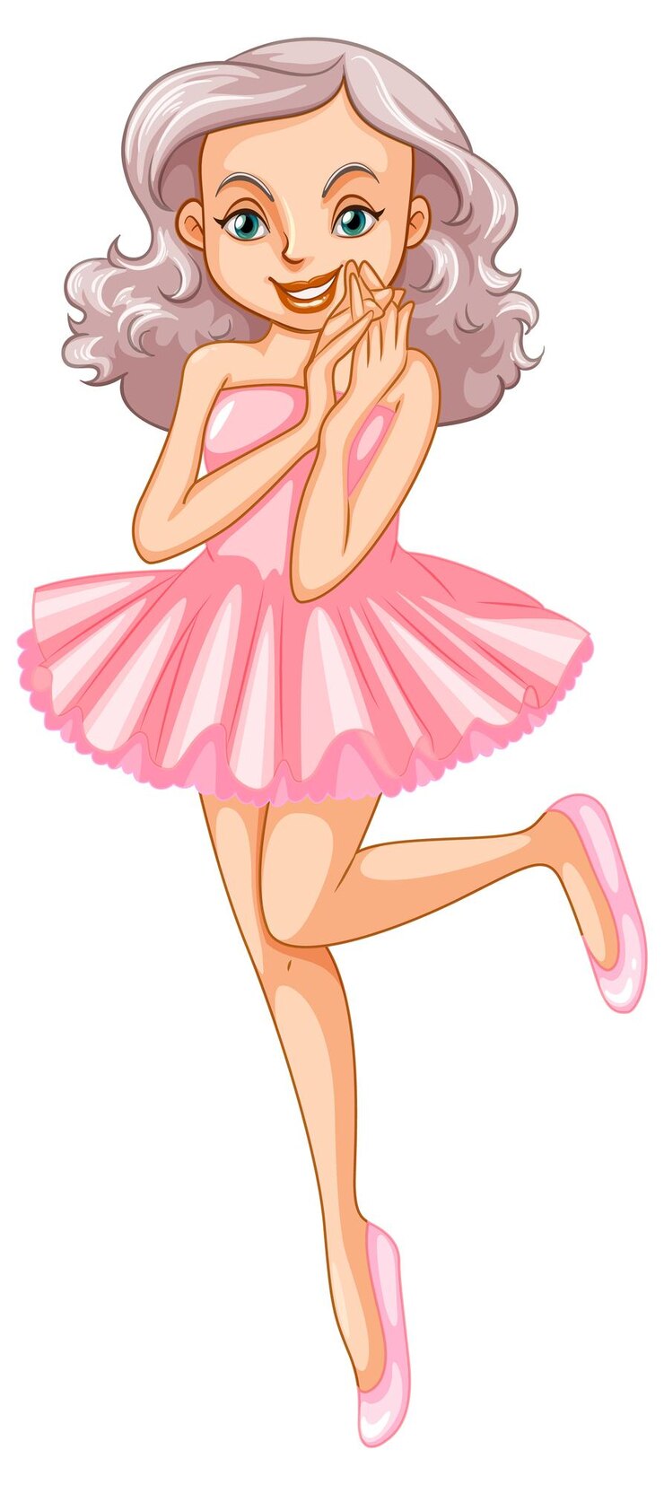 Free Vector beauty fairy on a white background