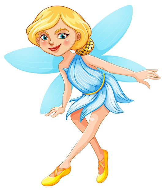 Free vector beauty fairy on a white background