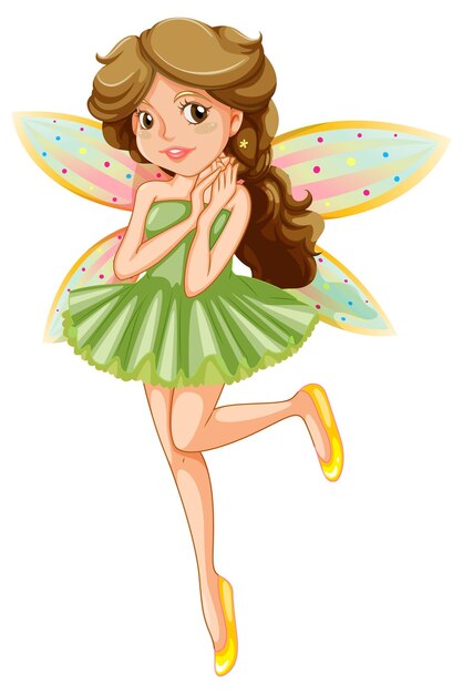 Beauty fairy on a white background