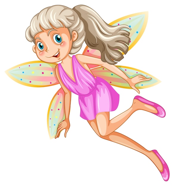 Free vector beauty fairy on a white background