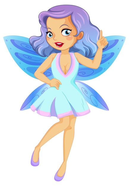 Free vector beauty fairy on a white background