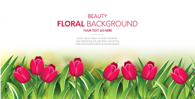 Beauty floral background