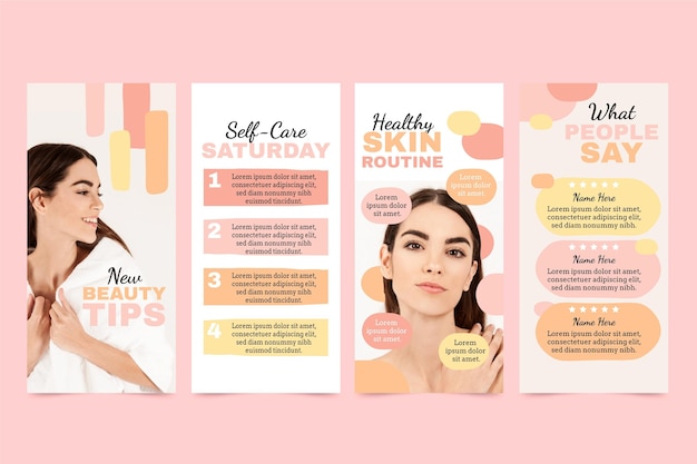 Beauty instagram stories collection