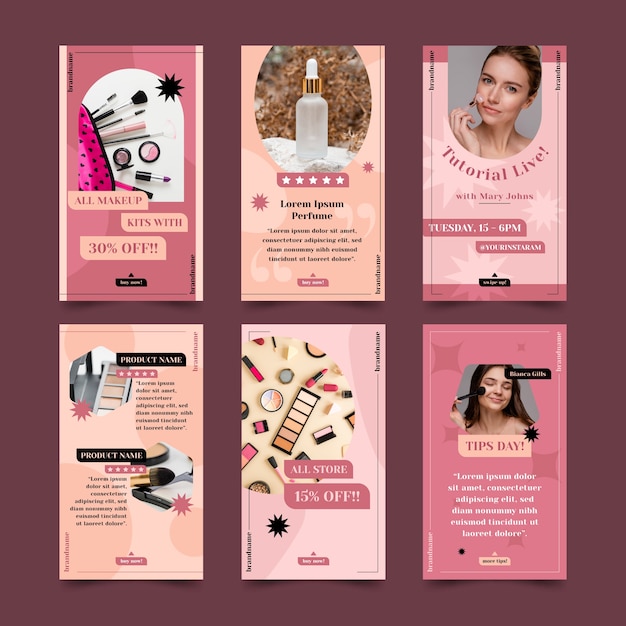 Beauty instagram story collection