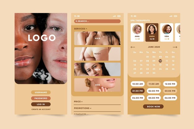 Beauty salon booking app