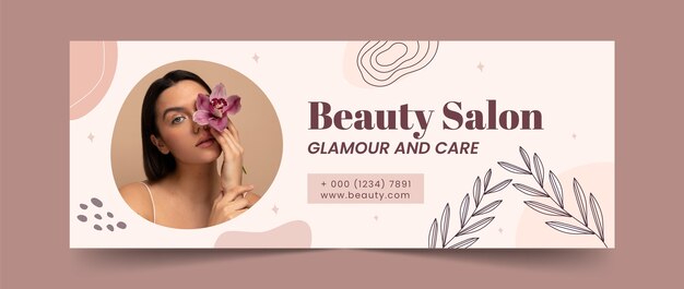 beauty salon  facebook cover template