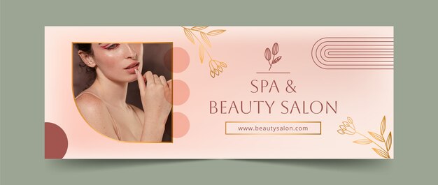 Beauty salon  facebook cover template