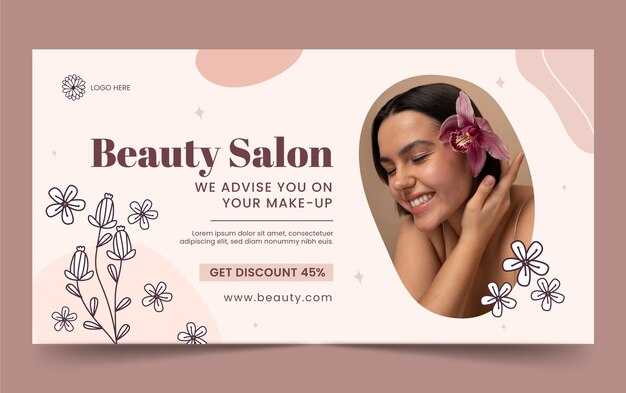 beauty salon  facebook template