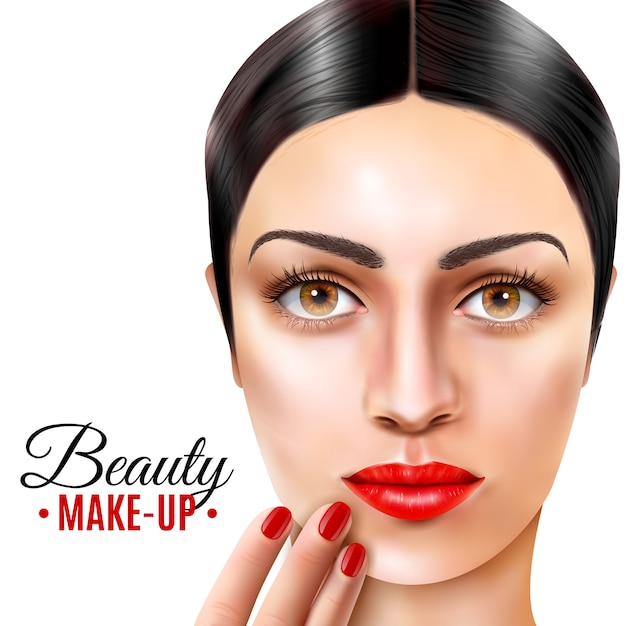 Beauty salon model background