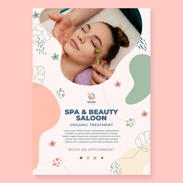 Beauty salon poster template