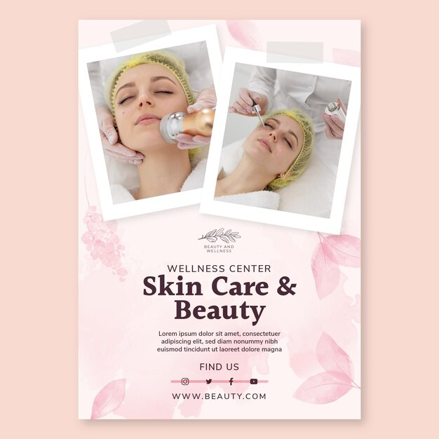 beauty salon poster template