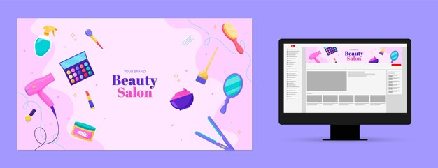 beauty salon therapy youtube channel art