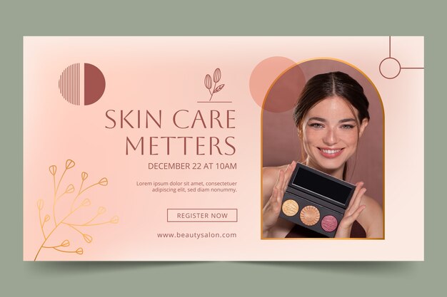 Beauty salon   webinar template