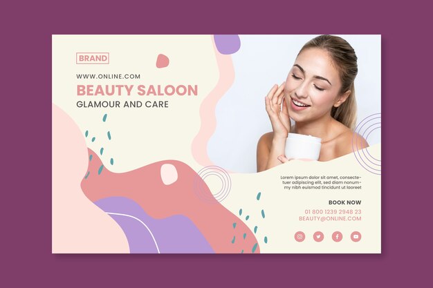 beauty saloon banner template