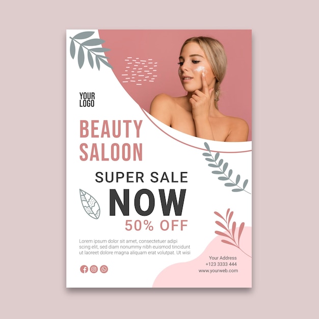 Beauty saloon flyer v