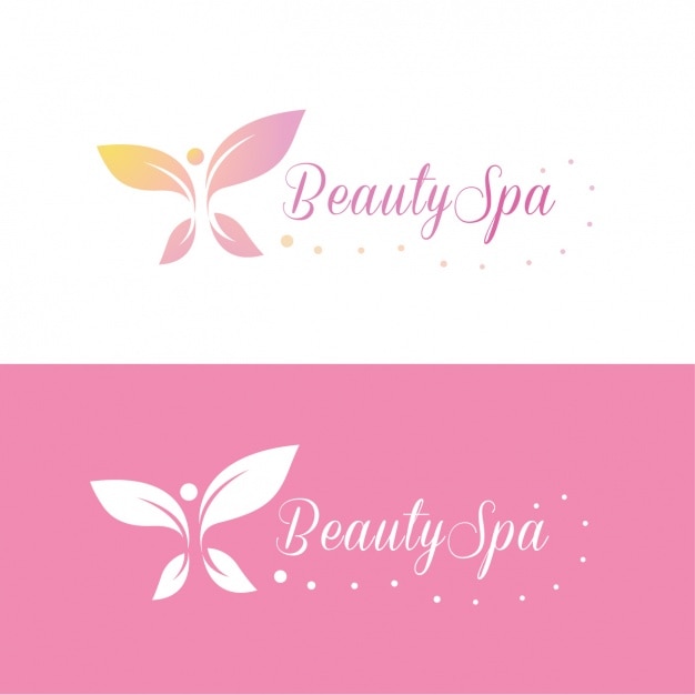 Vettore gratuito beauty spa logo template