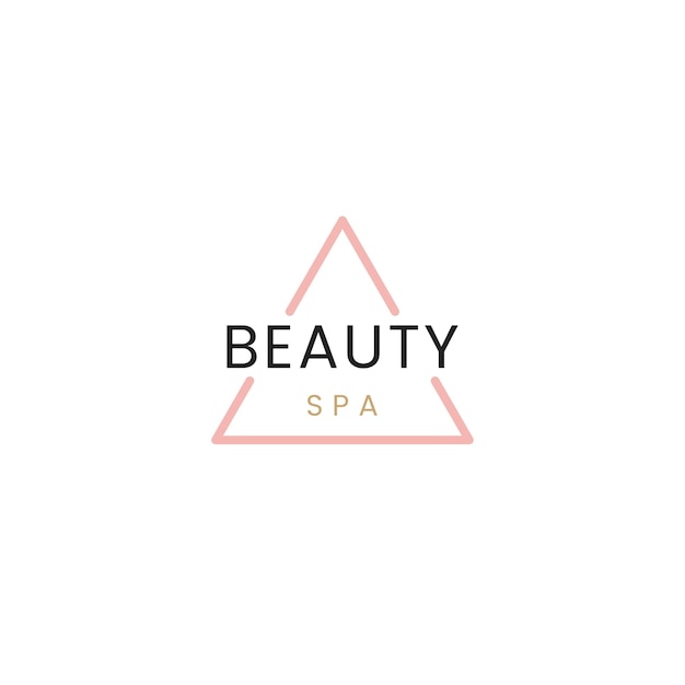 Bellezza e spa logo vettoriale