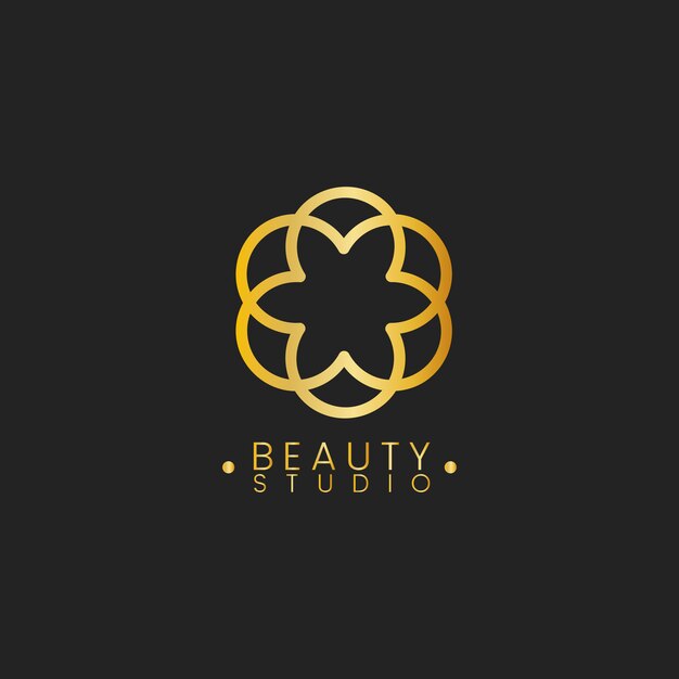 Beauty studio design logo vector