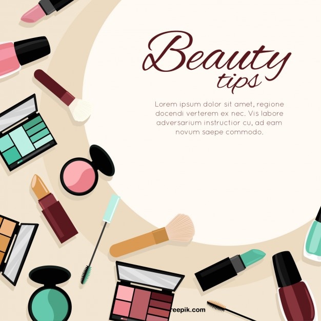Free vector beauty tips template