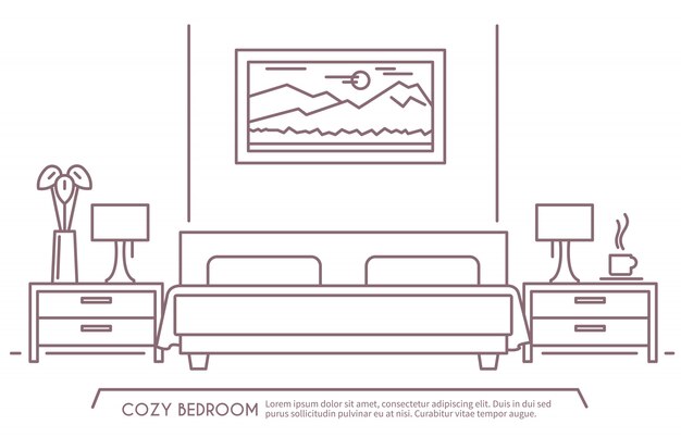 Bedroom Furniture Outline