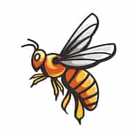 Free vector bee design vector illustration