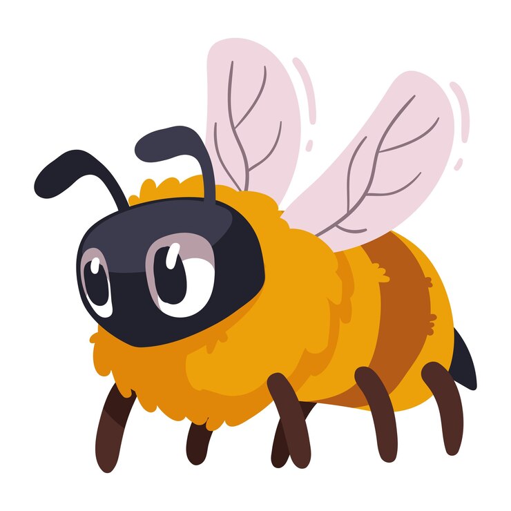無料Vector 蜂、昆虫、動物、春の季節のキャラクター