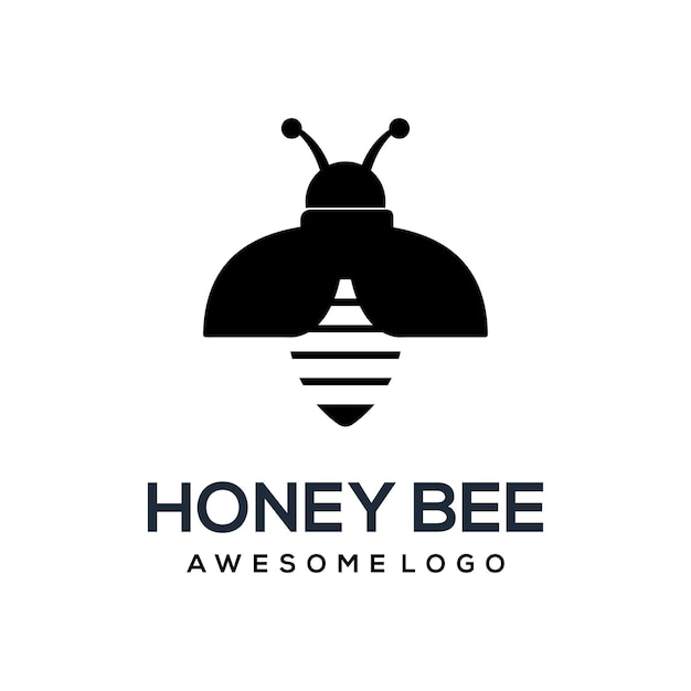 Логотип силуэта пчелы