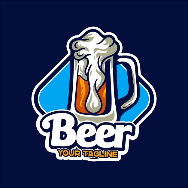 Персонаж логотипа талисманов пива