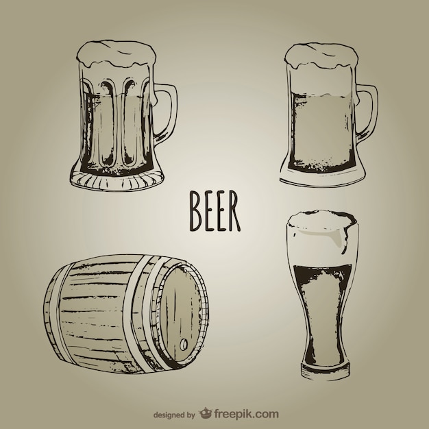 Beer mugs and glasses