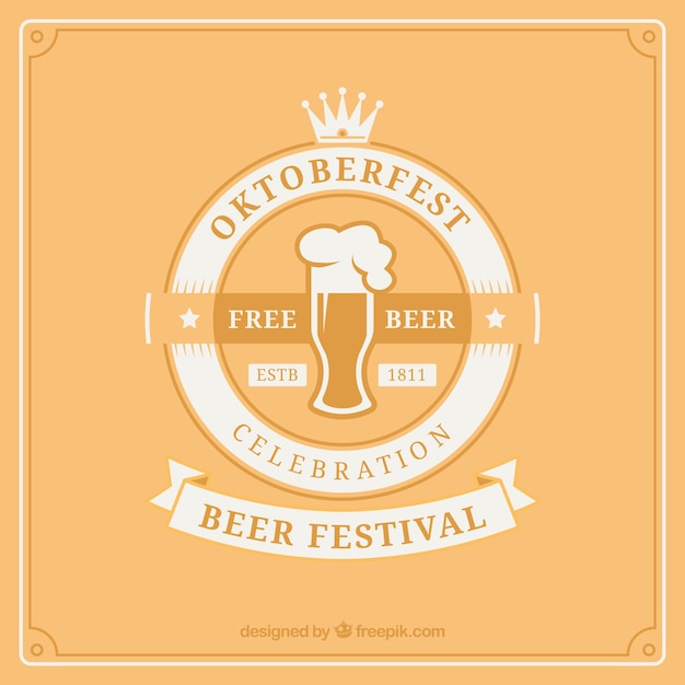Beer for oktoberfest celebration