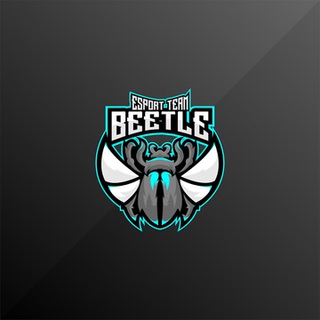 Free Vector | Beetle esport logo gaming team design