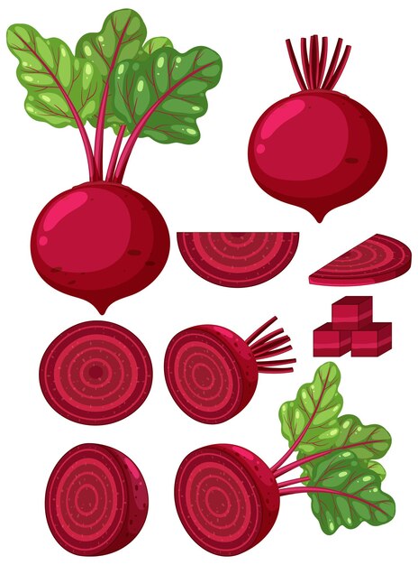 Свекла целиком и кусочками