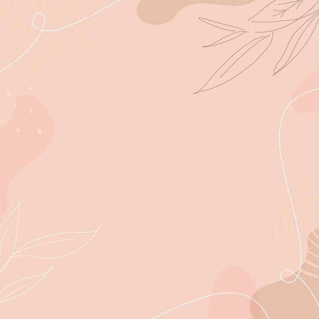 Beige botanical patterned background