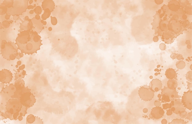 Beige brown watercolor fluid painting vector background design