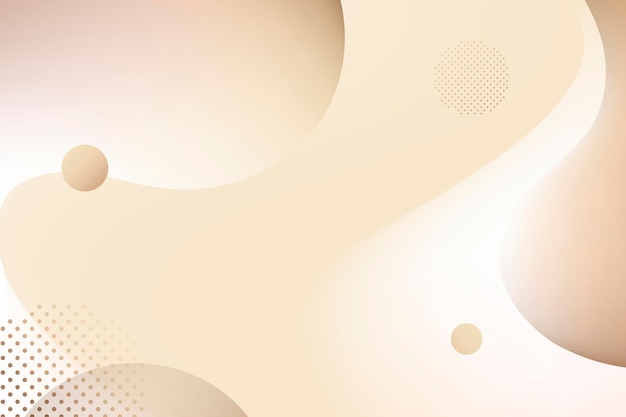 Free vector beige fluid gradient background with copy space