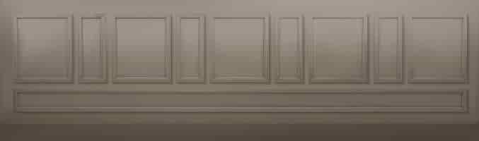 Free vector beige molding wooden wall interior showroom design