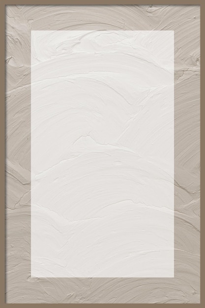 Beige textured rectangle frame vector