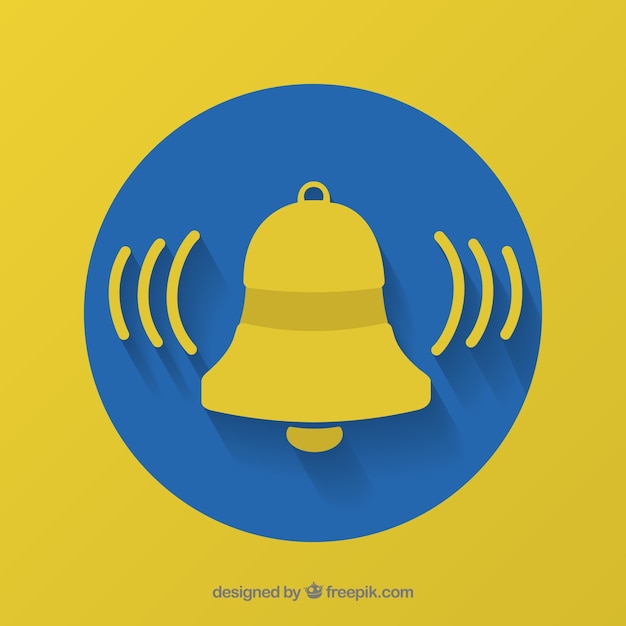 Free vector bell notification background