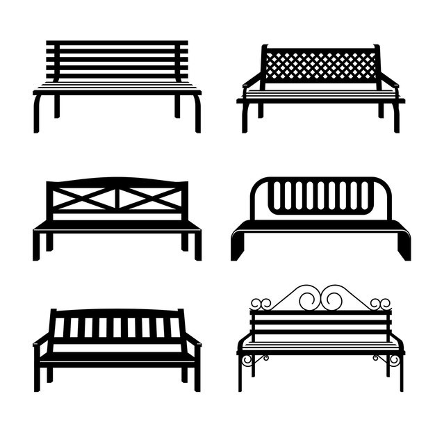 公園のベンチ 画像 無料のベクター ストックフォト Psd
