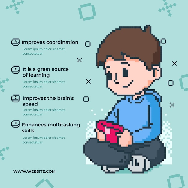 Benefits of playing videogames template