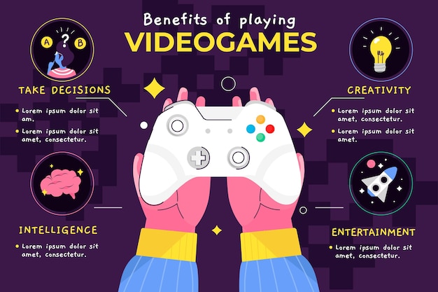 Free vector benefits of playing videogames