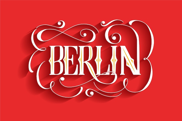 Berlin city lettering